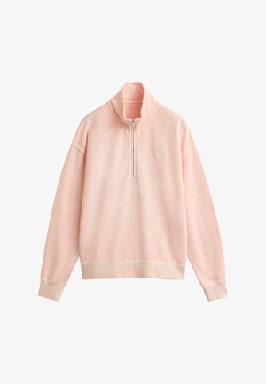 GANT, WASHED SHIELD HALF-ZIP - Sweatshirt - apricot pink