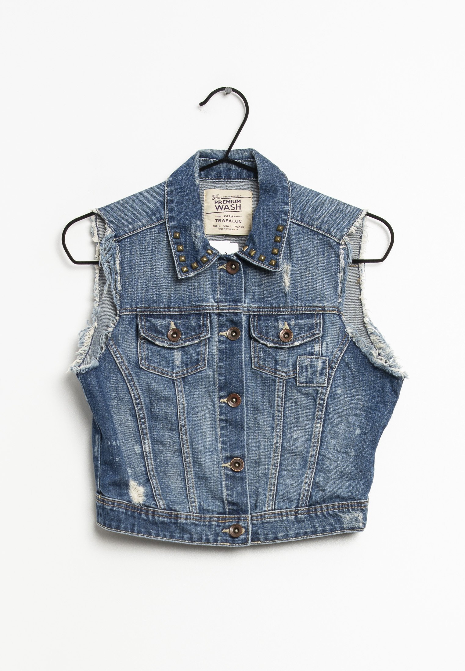 zara blue waistcoat