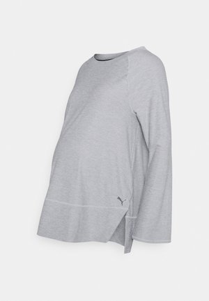 Top s dlouhým rukávem - mottled grey