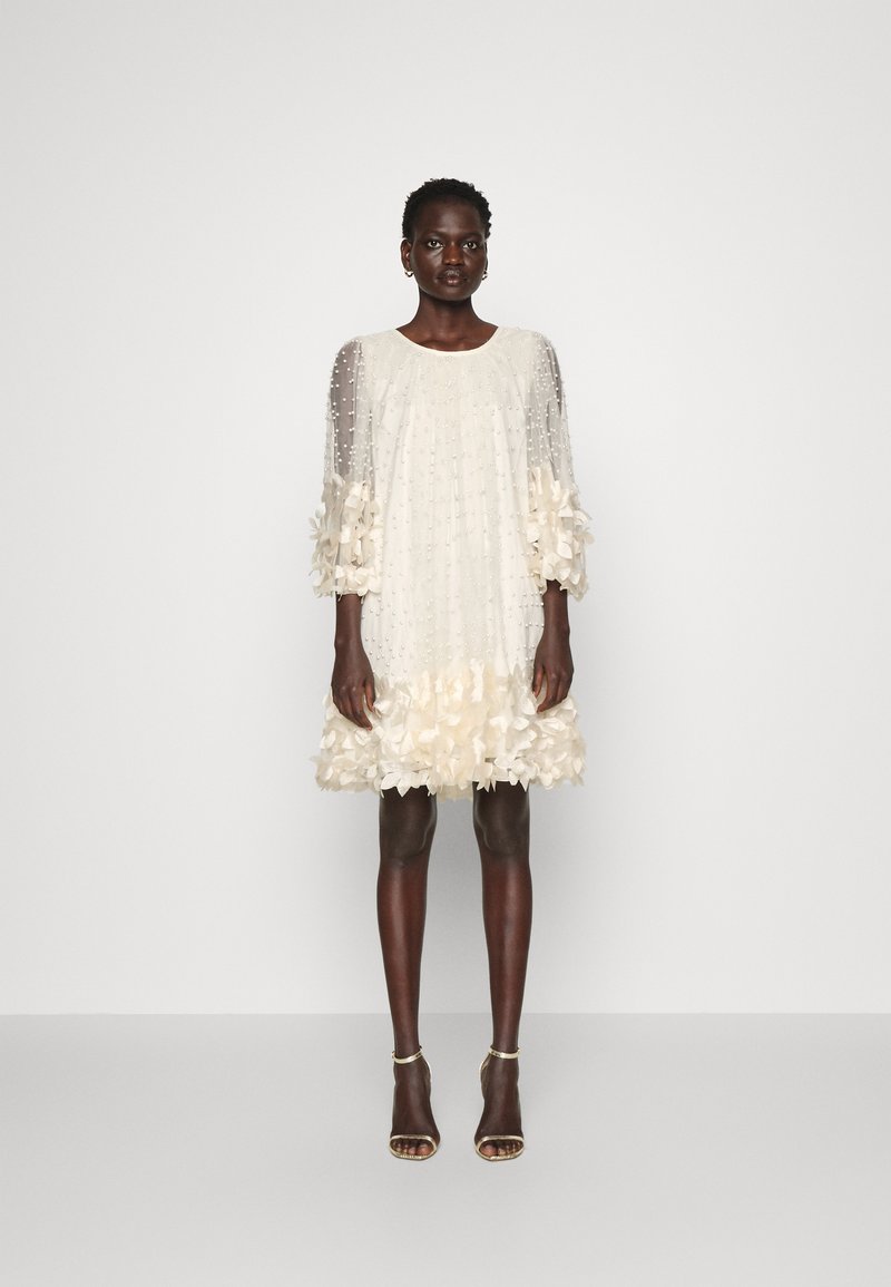Ida Sjöstedt FEATHER DRESS Occasion wear cream white/offwhite