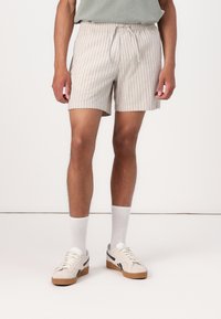Abercrombie & Fitch - PULL ON BEACHY STRIPE - Shorts - grey Thumbnail Image 1