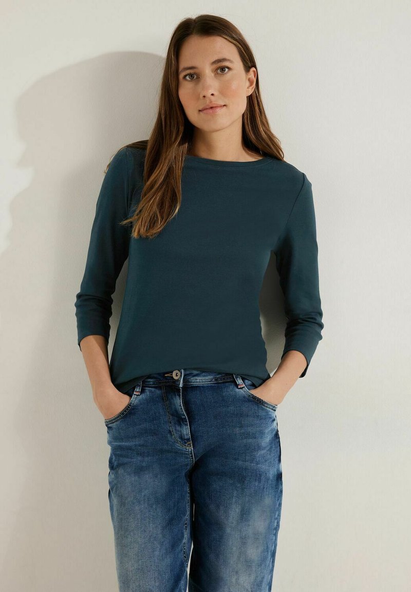 Cecil UNIFARBE - Langarmshirt - blau