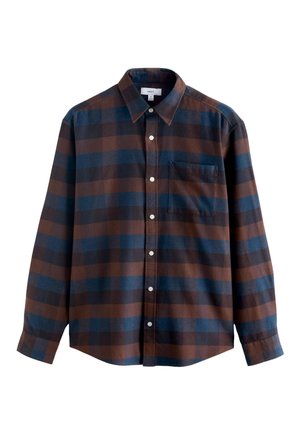 REGULAR FIT LONG SLEEVE CHECK  - Ing - burgundy red