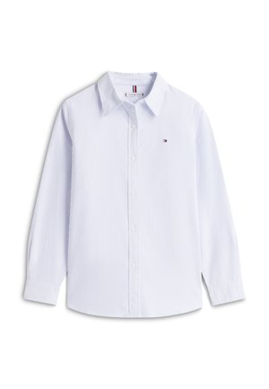 Tommy Hilfiger RELAXED FIT FLAG EMBROIDERY OXFORD SHIRT - Skjortebluser - mid blue