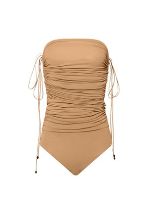 Wolford FATAL DRAPING STRING - Body - almond