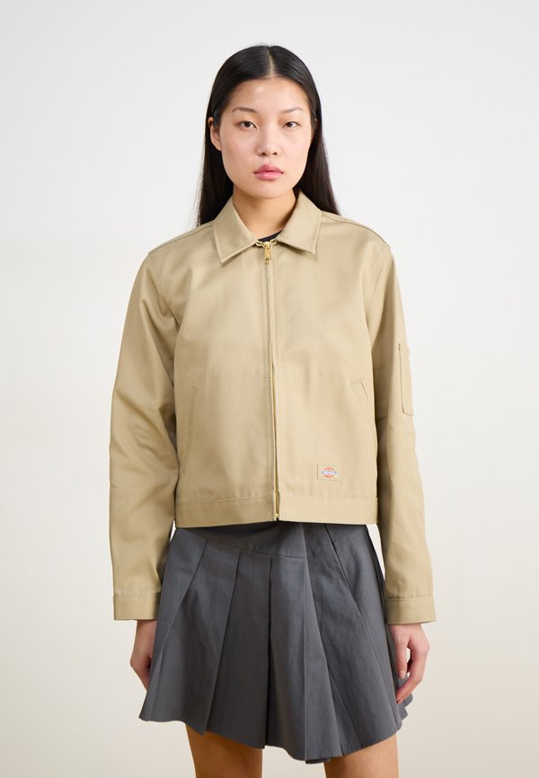 UNLINED CROPPED EISENHOWER JACKET - Summer jacket - khaki