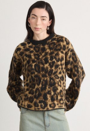 GARZATI MADISON SWEATER - Svetrík - brown/black