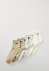 New Balance EVERYDAY ANKLE SOCKS UNISEX 6 PACK - Chaussettes - beige/brown