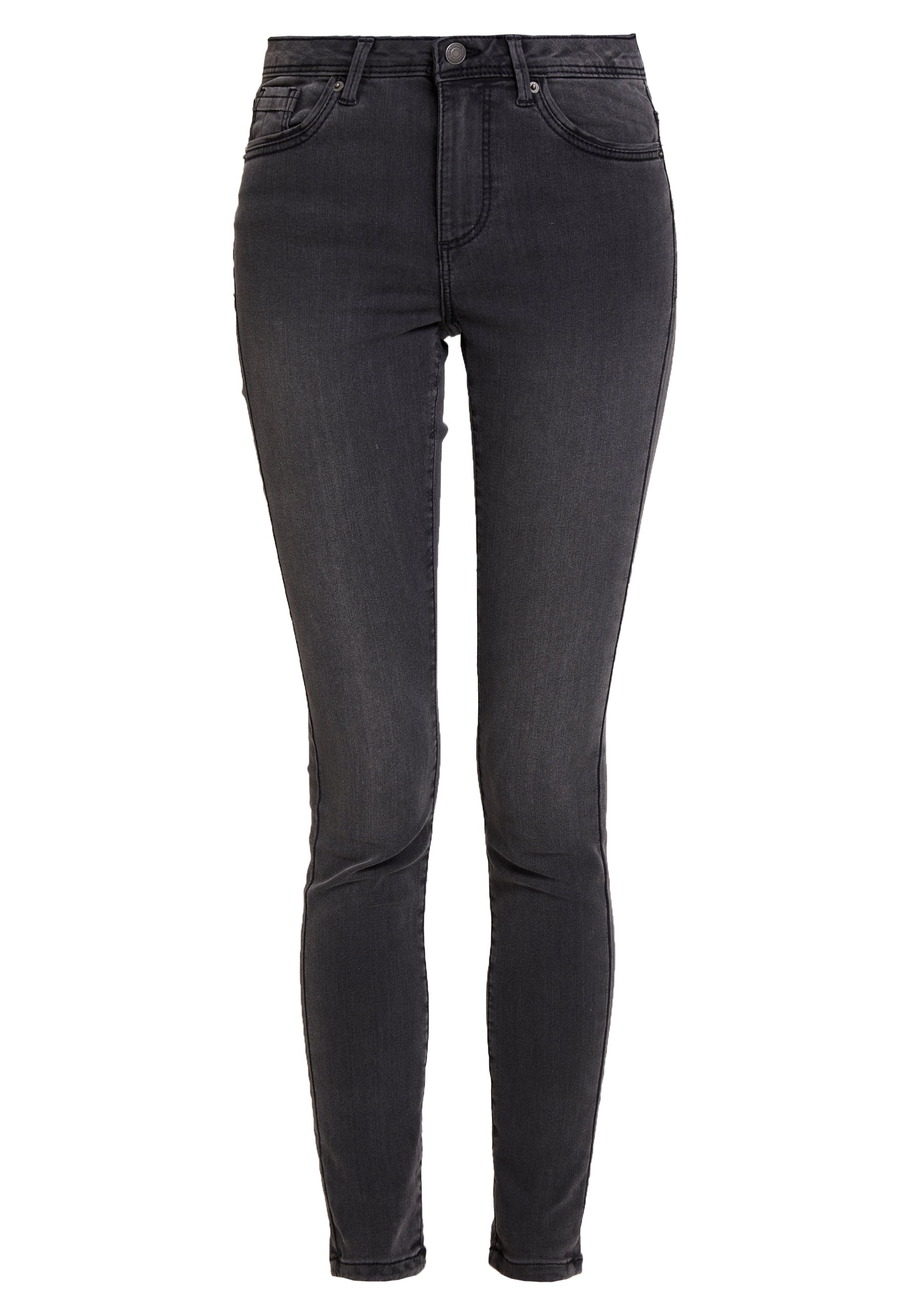 Vero Moda VMTANYA PIPING - Aptempti džinsai - dark grey denim/pilkų džinsų  - Zalando.lt