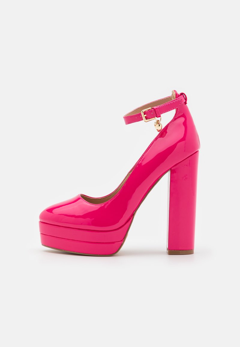 Pink platform heels women's shoes Clearance