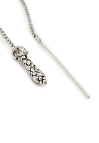 AllSaints SERPENT THREADER - Earrings - silver-coloured