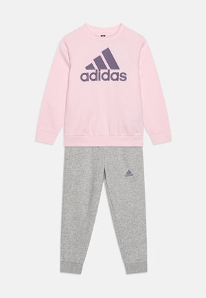adidas Performance KIDS UNISEX SET - Pantalon de survêtement - clear pink/shadow violet/medium grey heather