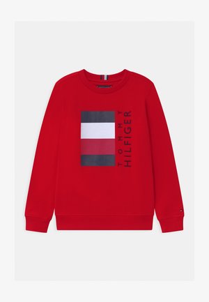 GLOBAL STRIPE - Sweatshirt - red
