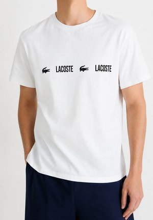 Lacoste, LACOSTE CREWNECK T-SHIRTS MALE AD AU8 - Camiseta estampada - blanco
