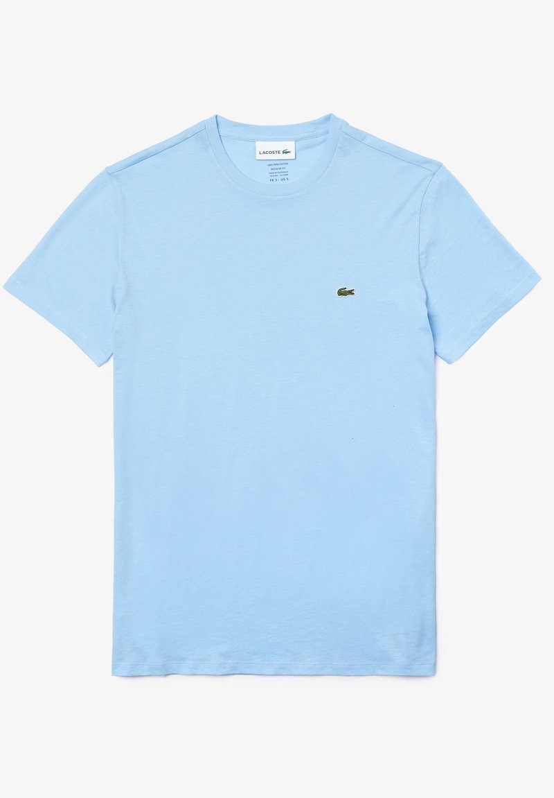 Lacoste T-shirt basic gemêleerd donkerblauw