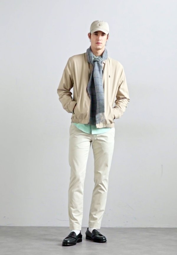 WINDOWPANE PLAID WOOL BLEND SCARF UNISEX - Scarf2