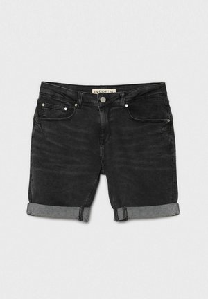 INSIDE, BERMUDA VAQUERA SKINNY BÁSICA - Shorts vaqueros - black