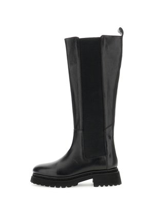 Stivali con plateau - black
