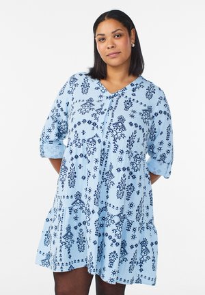 Zizzi Jurk - powder blue w a