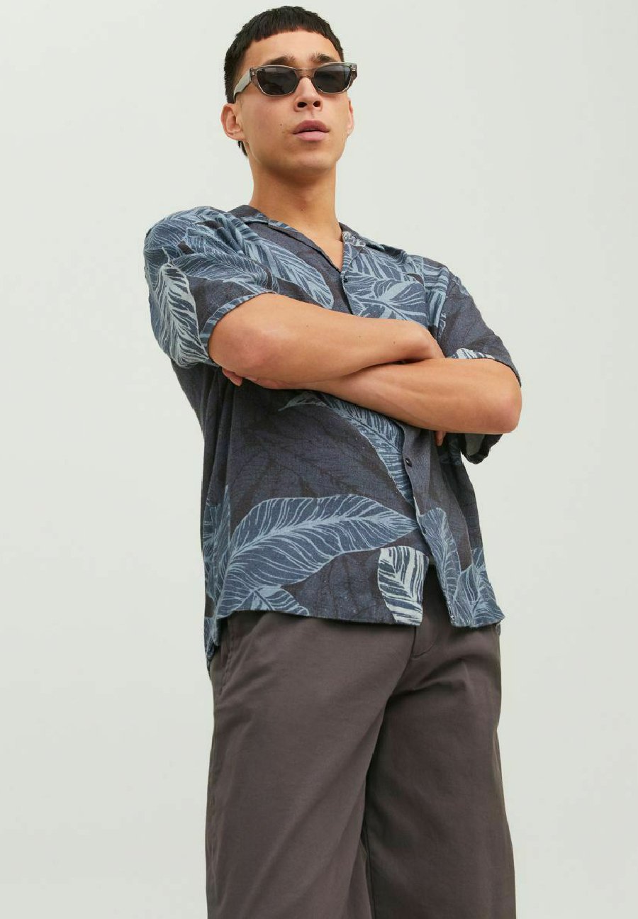 PJ PAUL JONES Hawaii Hemd Herren – Kurzarm Sommerhemd Mit Lässigem Button-Down Look Für Strand & Freizeit