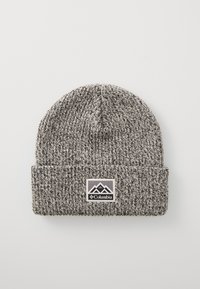 WHIRLIBIRD CUFFED UNISEX - Pletena kapa - dark stone/black marled