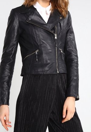 Chaqueta de cuero - black