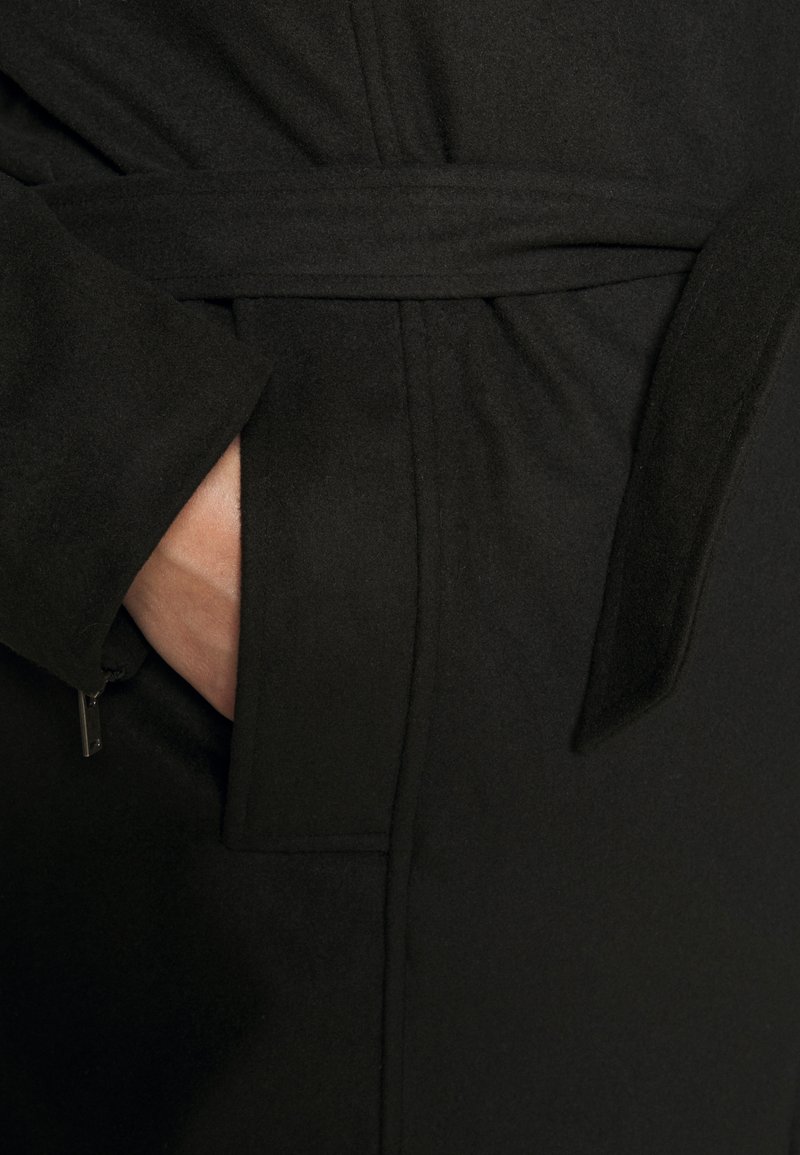 Damen Parkas | Even&Odd Curvy Klassischer Mantel black/schwarz - QO96432 Damen Parkas | Even&Odd Curvy Klassischer Mantel black/schwarz - QO96432