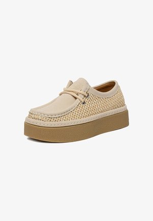 Roxy, ROXY LOW SHOES WOMEN'S BEIGE 5907964067238 - Zapatos con cordones - beige