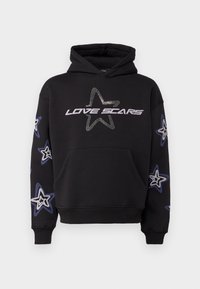 SKETCHED STAR HOODIE UNISEX - Bluză de molton - black