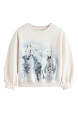 Next REGULAR FIT - Felpa - ecru horse graphic