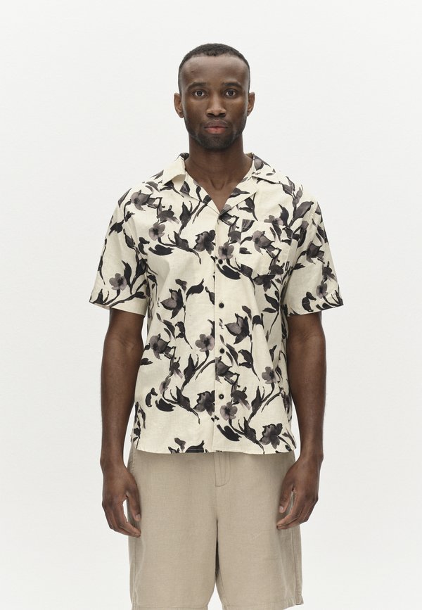 Sven Reg Resort Bloom SS - Hemd - meteorite