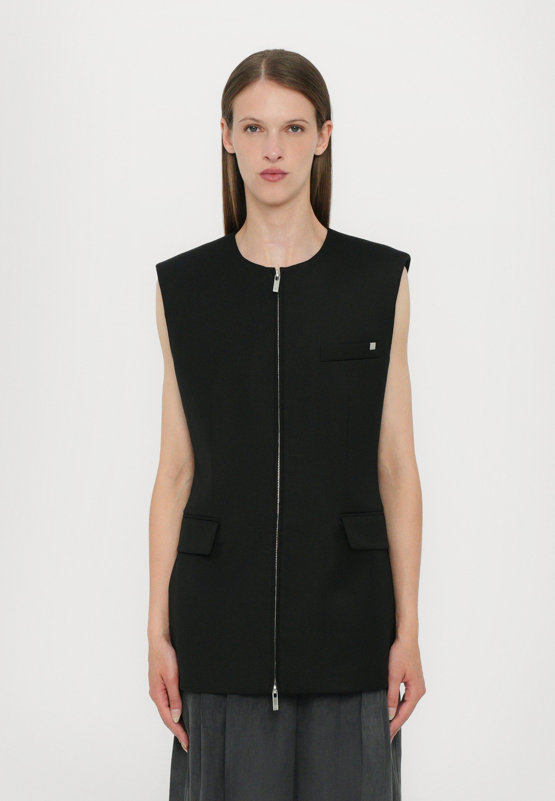 Helmut Lang ZIP VEST - Waistcoat - Black/black - Zalando.co.uk