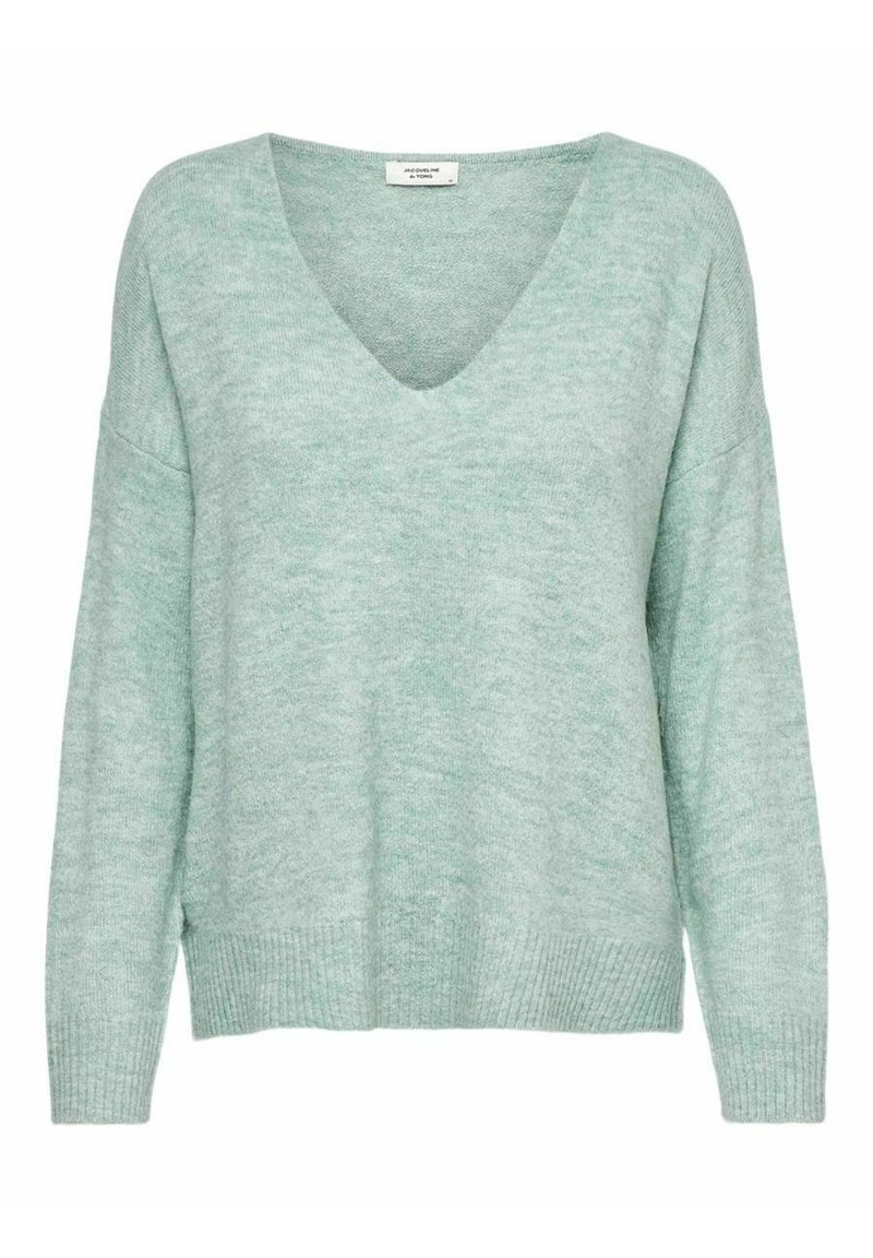 JDY JDYELANORA L/S V-NECK NOOS - Jumper - green milieu