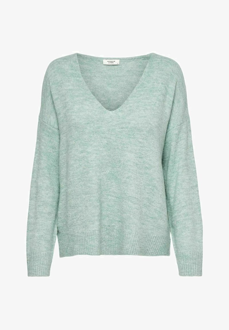 JDY JDYELANORA L/S V-NECK NOOS - Jumper - green milieu