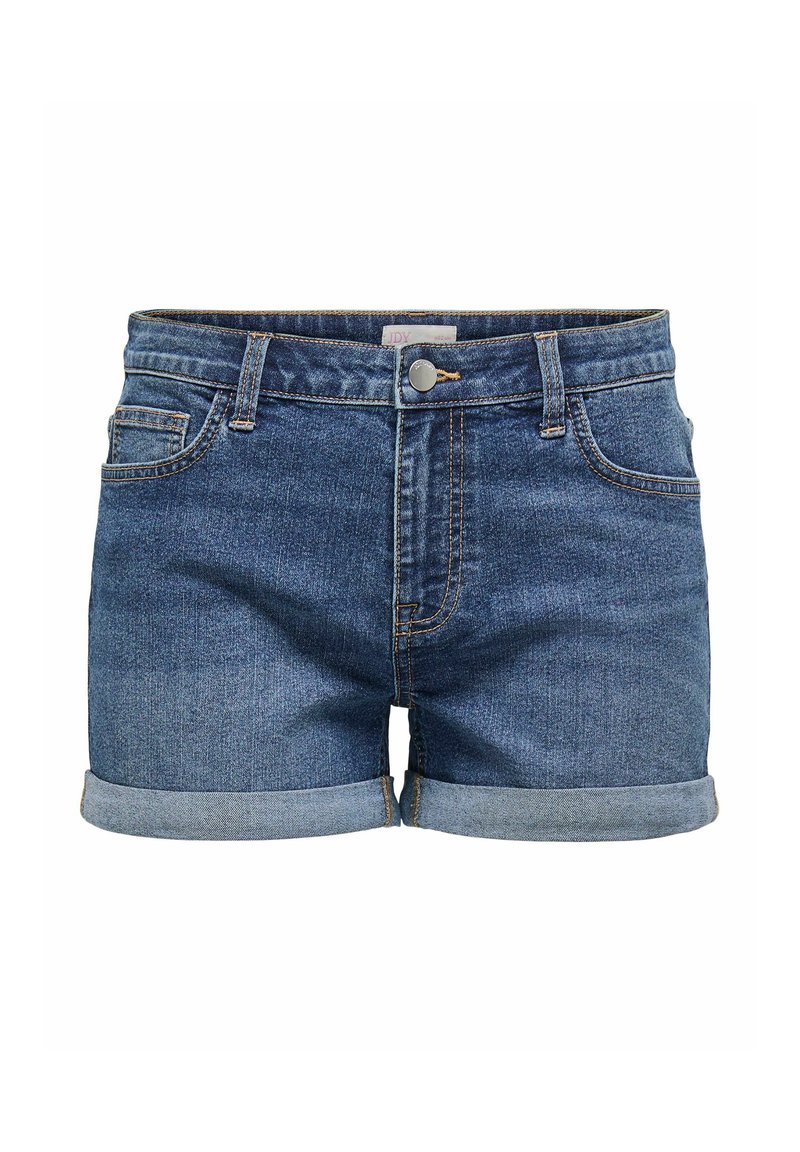 JDY MOON FOLDUP MIX - Shorts vaqueros - dunkelblau