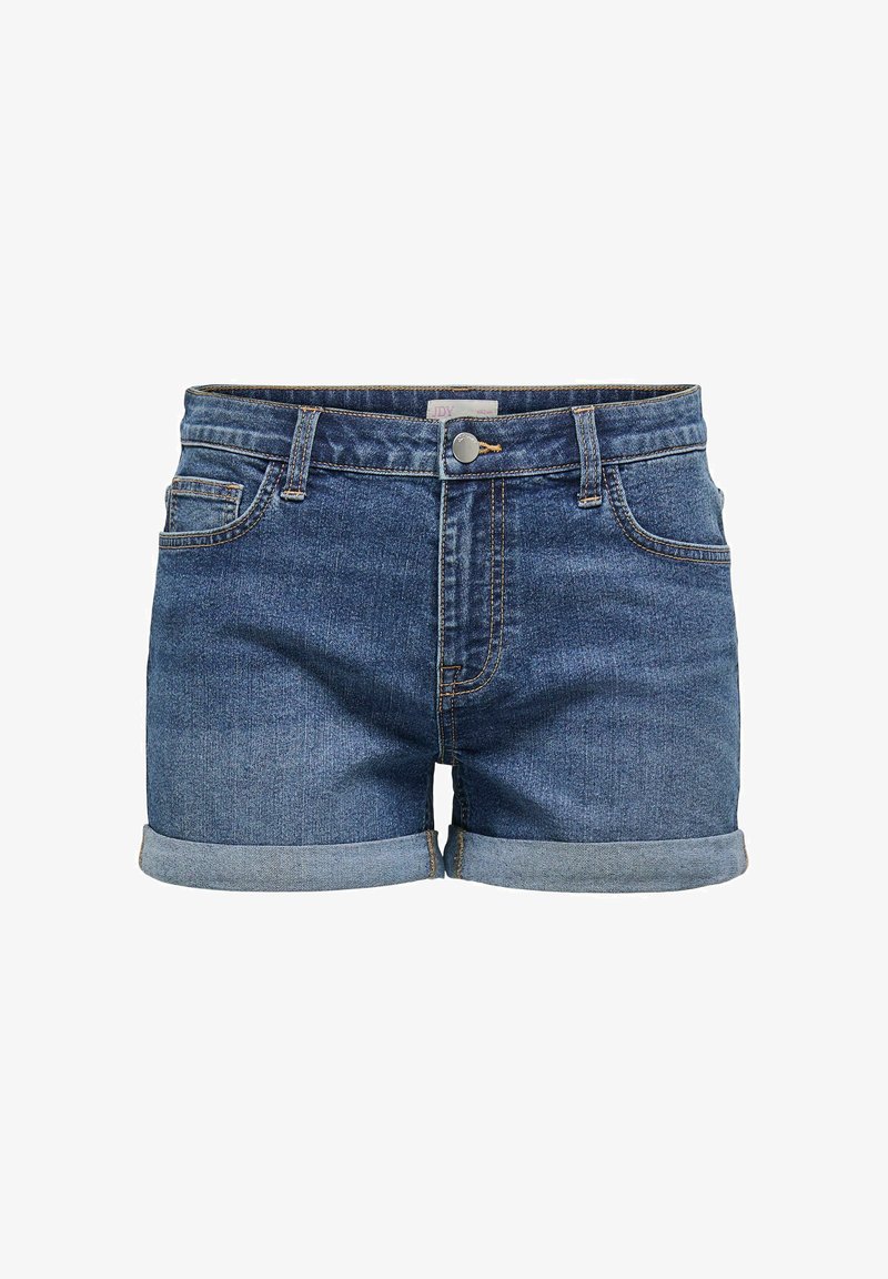 JDY MOON FOLDUP MIX - Shorts vaqueros - dunkelblau