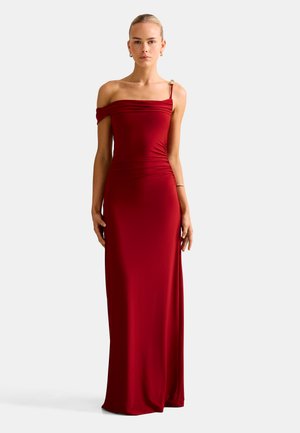 LILIBET OFF SHOULDER MAXI - Maxiklänning - winery