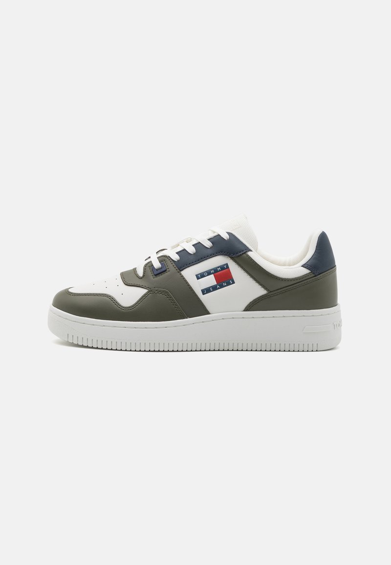 Tommy Jeans RETRO BASKET ESS - Joggesko - deep woods