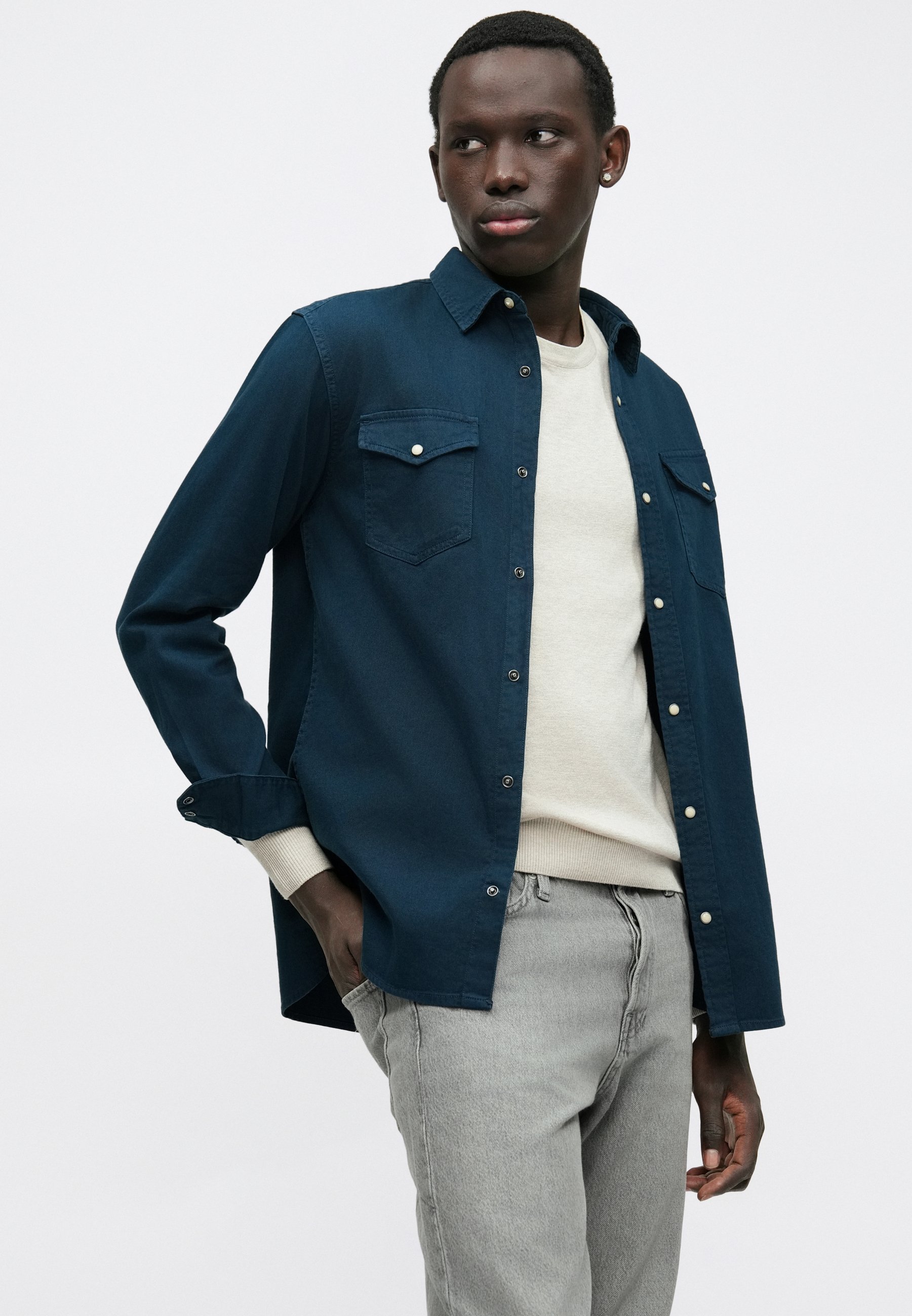 Jack & Jones JJESHERIDAN - Shirt - dark navy/dark blue - Zalando.co.uk
