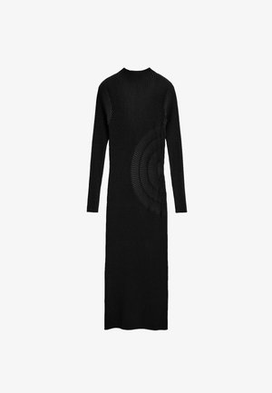 Desigual, LONG-SLEEVED KNIT DRESS - Etui-jurk - Black