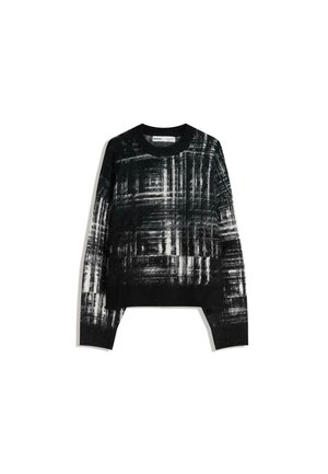 BRUSH PRINT  - Sweatshirt - black