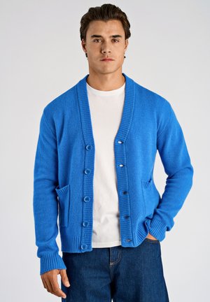 BUTTON - Strickjacke - bright blue mel