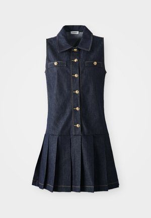 sandro RECOUPE - Denim dress - anthracite