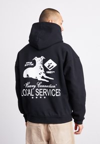 Obey Clothing SERVICES EXTRA HEAVY HOOD - Felpa - black