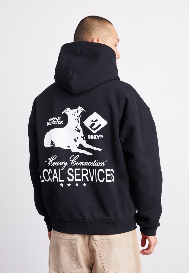Obey Clothing SERVICES EXTRA HEAVY HOOD - Felpa - black