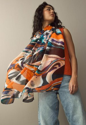 MARBLE PLISSE  - Fular - bright