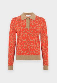 SPORTTI UNIKKO KNITTED PULLOVER - Πουλόβερ - dark orange/beige