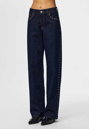 KARLA MW - Straight leg jeans - dark blue denim