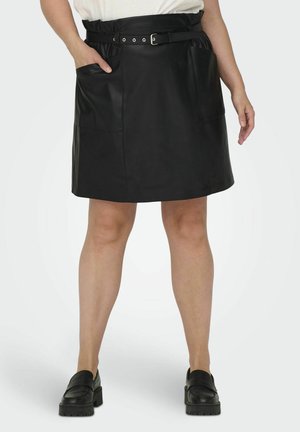 CURVY KUNST - A-line skjørt - black
