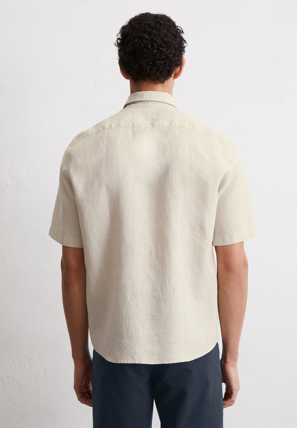 KENT COLLAR SHORT SLEEVES ONE RECTANGULAR CHEST POCKET STYLE - Shirt - gray silk2